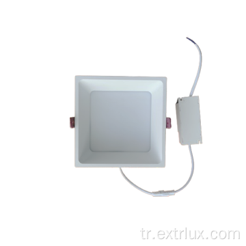 LED gömme kare alüminyum anti-parlama downlight 12W